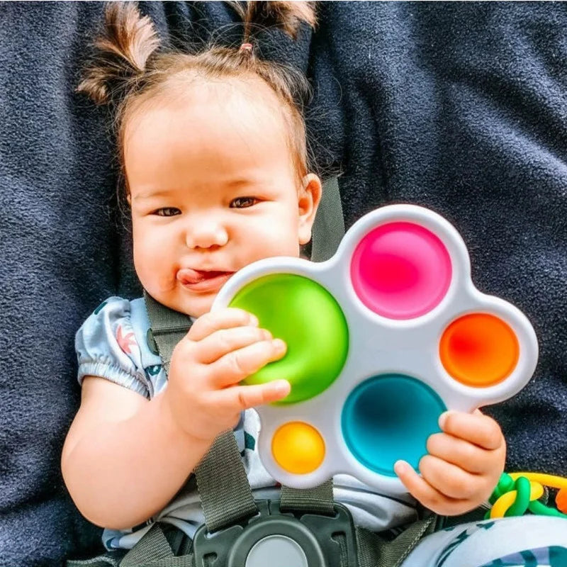 Infant Baby Toys Montessori Exercise Board Rattle