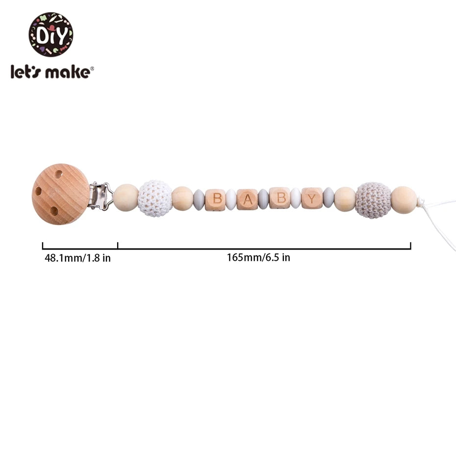 Let's Make 1pc Wooden Teether Amigurumi Baby
