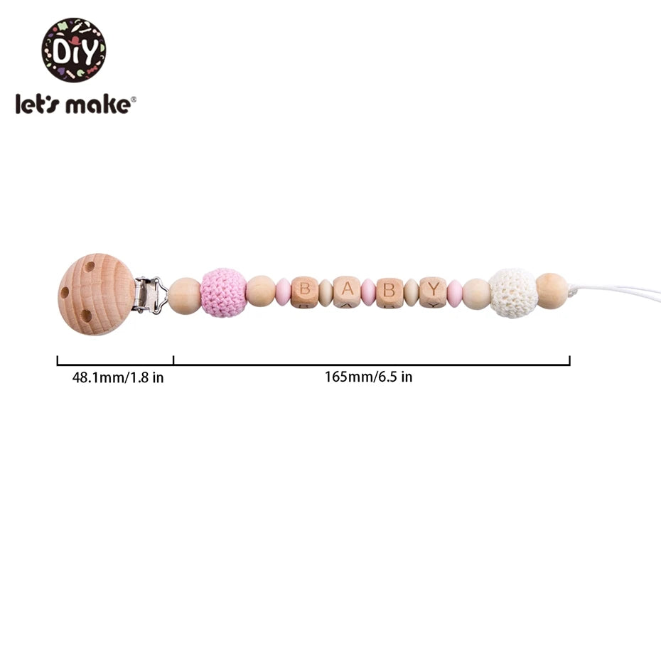 Let's Make 1pc Wooden Teether Amigurumi Baby