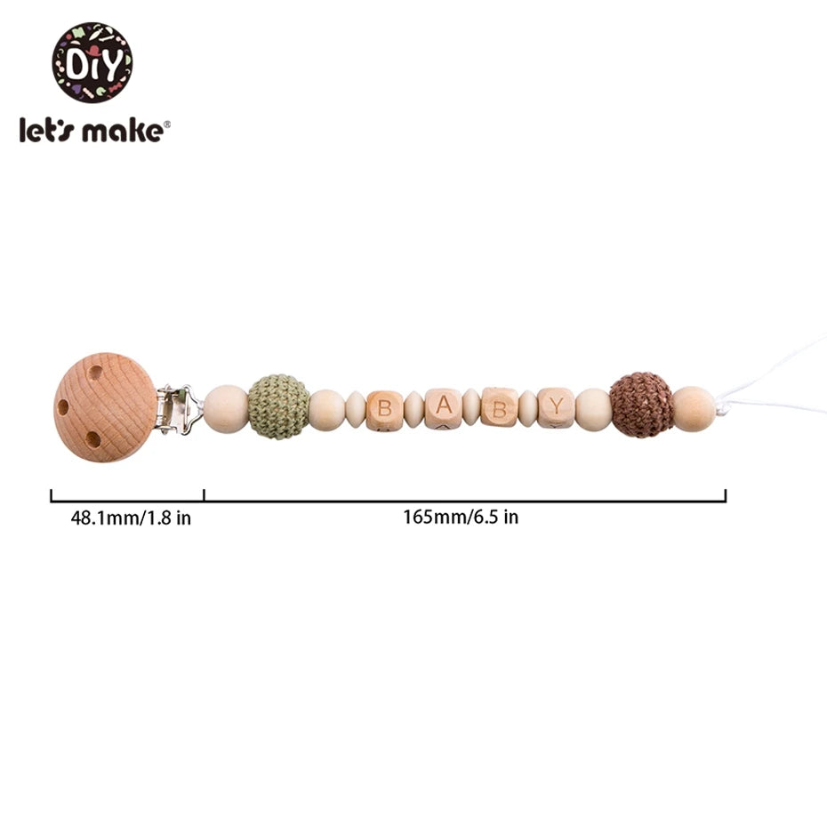 Let's Make 1pc Wooden Teether Amigurumi Baby