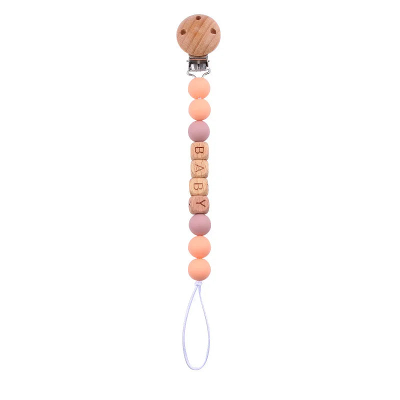 Customized New Baby Pacifier Clips Teethers