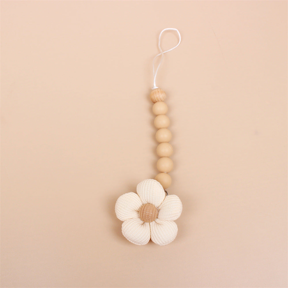 Baby Pacifier Holder Flower Silicone Dummy Clip