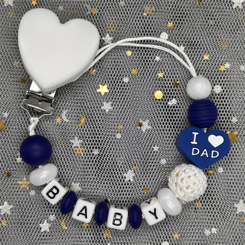 Baby Pacifier Clips Colorful Pacifier Chain Holder Teething