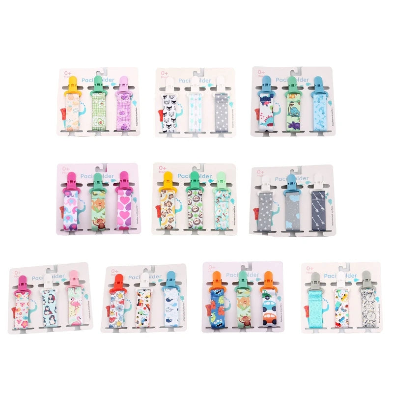 3pcs/set Nipples Holder Pacifier Clip for DIY Nursing Soother