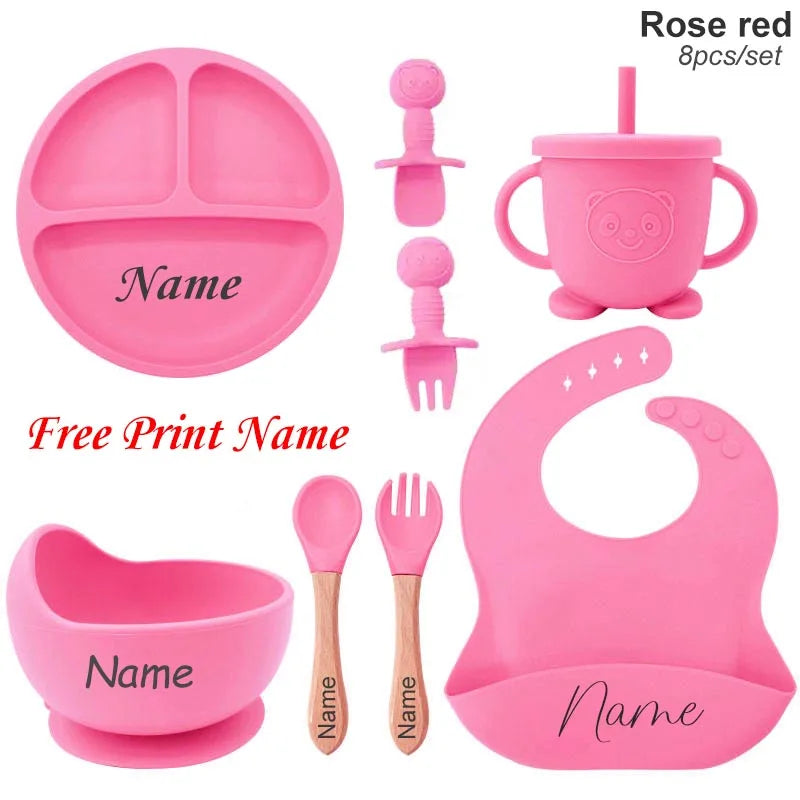 Personalized Baby Feeding Set - 8 Pieces