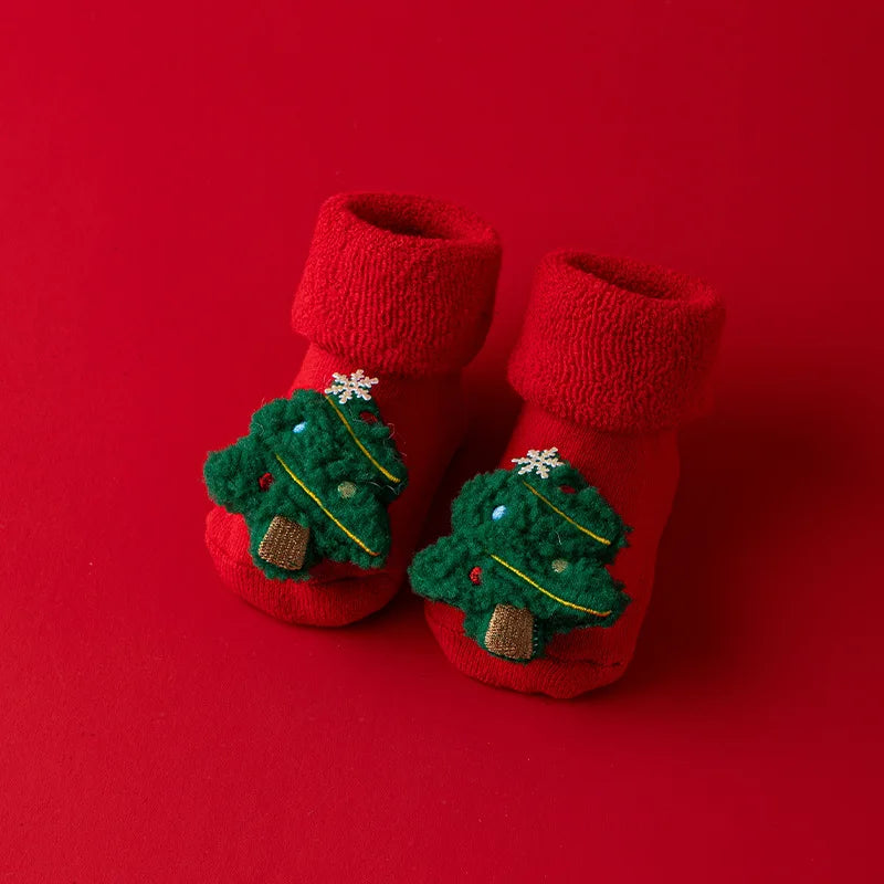 Christmas Baby Socks - Santa Warm Slippers