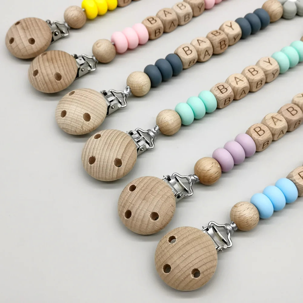 Customized Flower Silicone Bead Dummy Nipple Holder