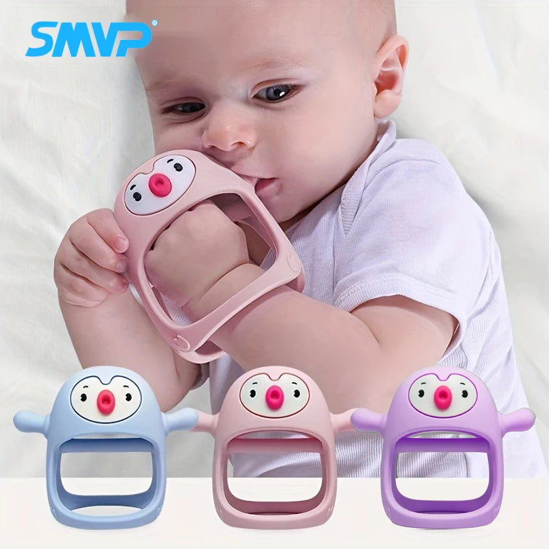 Never Drop Silicone Teething Toys for Babies,Infant Hand Teether