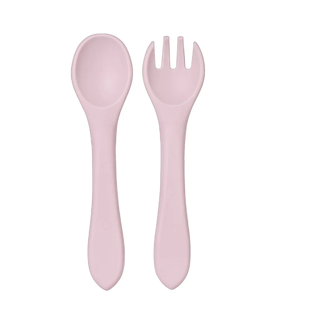 Baby Silicone Fork & Spoon Set