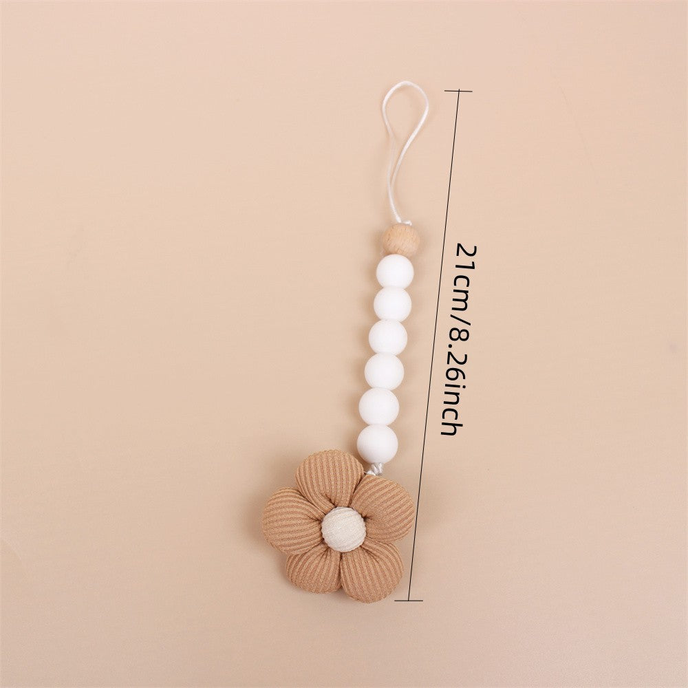 Baby Pacifier Holder Flower Silicone Dummy Clip