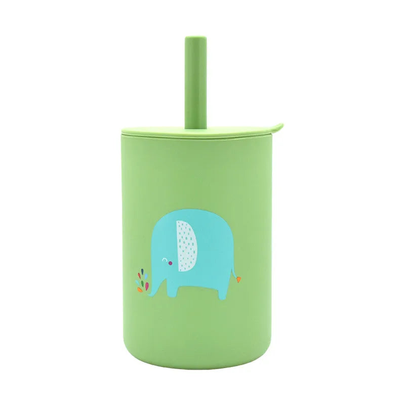 Baby Cartoon Straw Cup