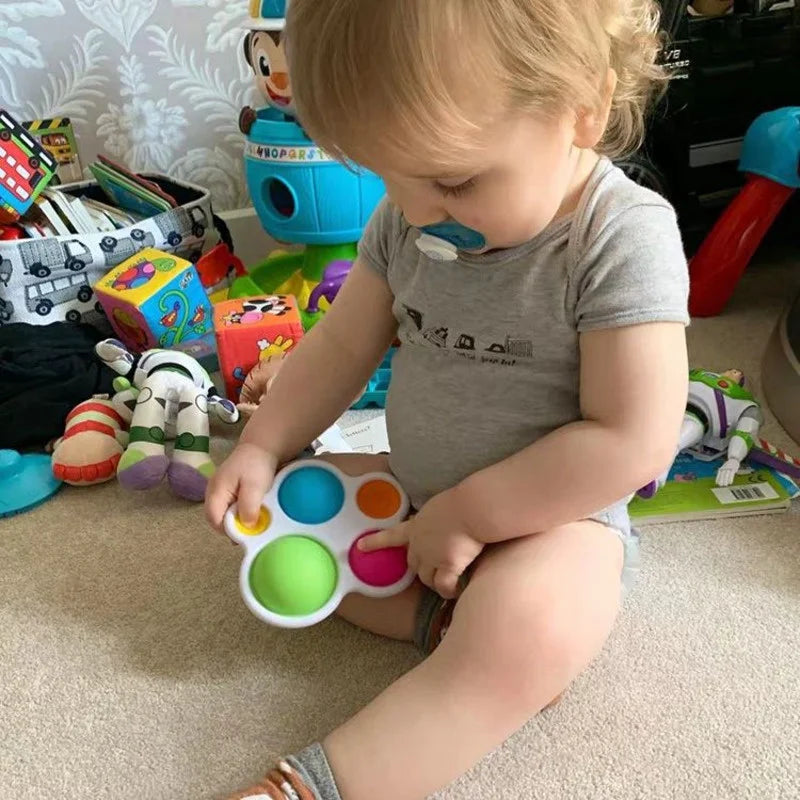 Infant Baby Toys Montessori Exercise Board Rattle