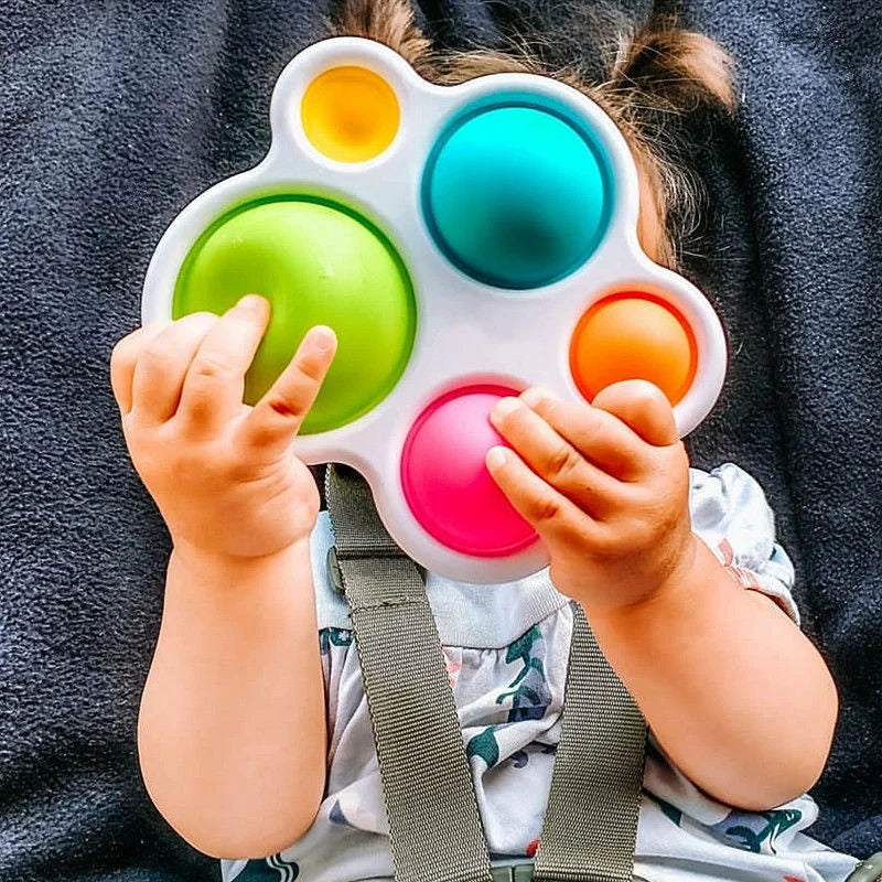 Infant Baby Toys Montessori Exercise Board Rattle