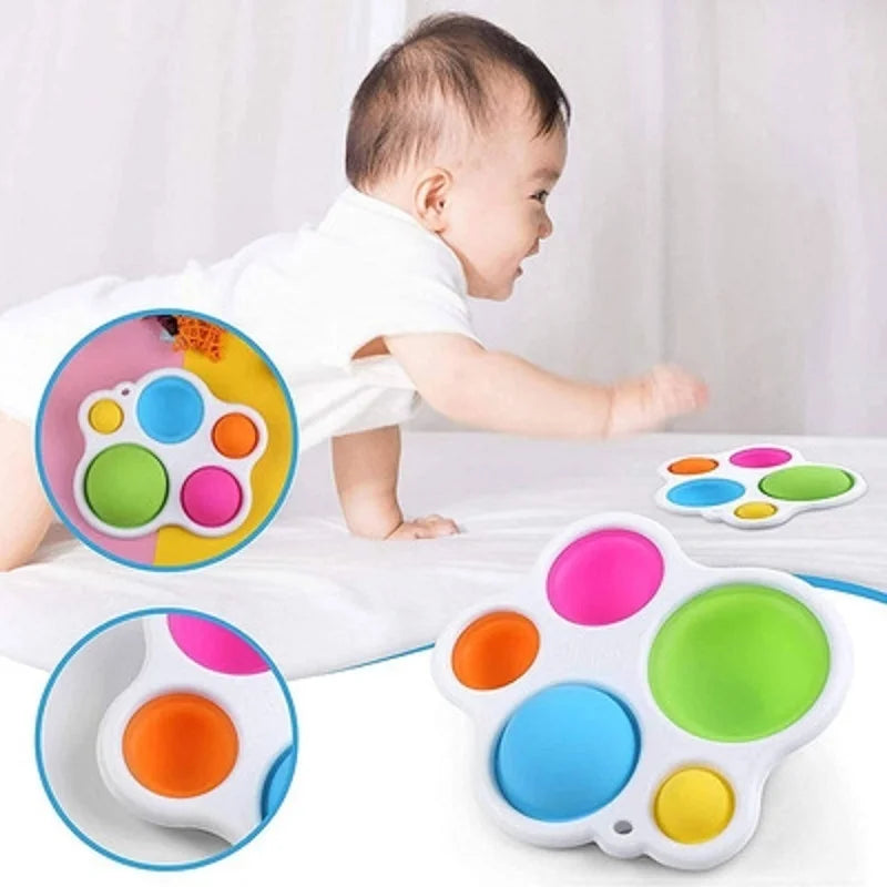 Infant Baby Toys Montessori Exercise Board Rattle
