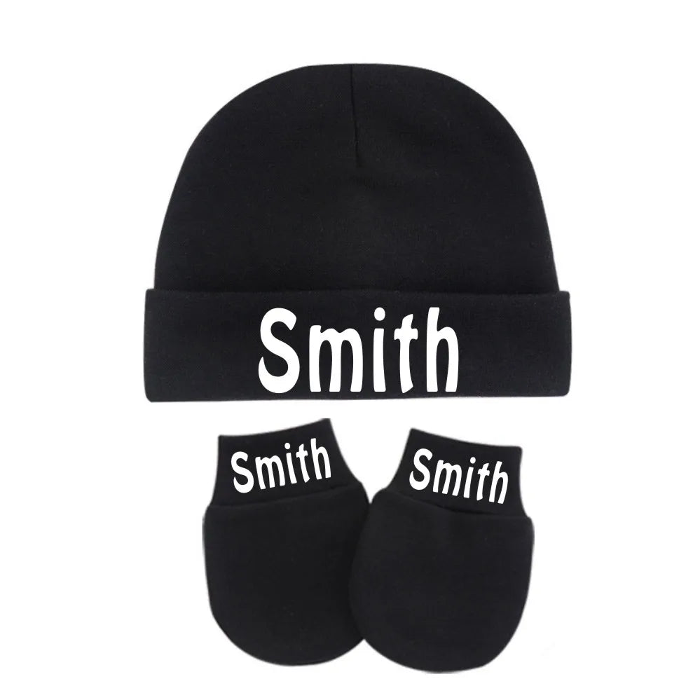Personalized Baby Hat & Mittens