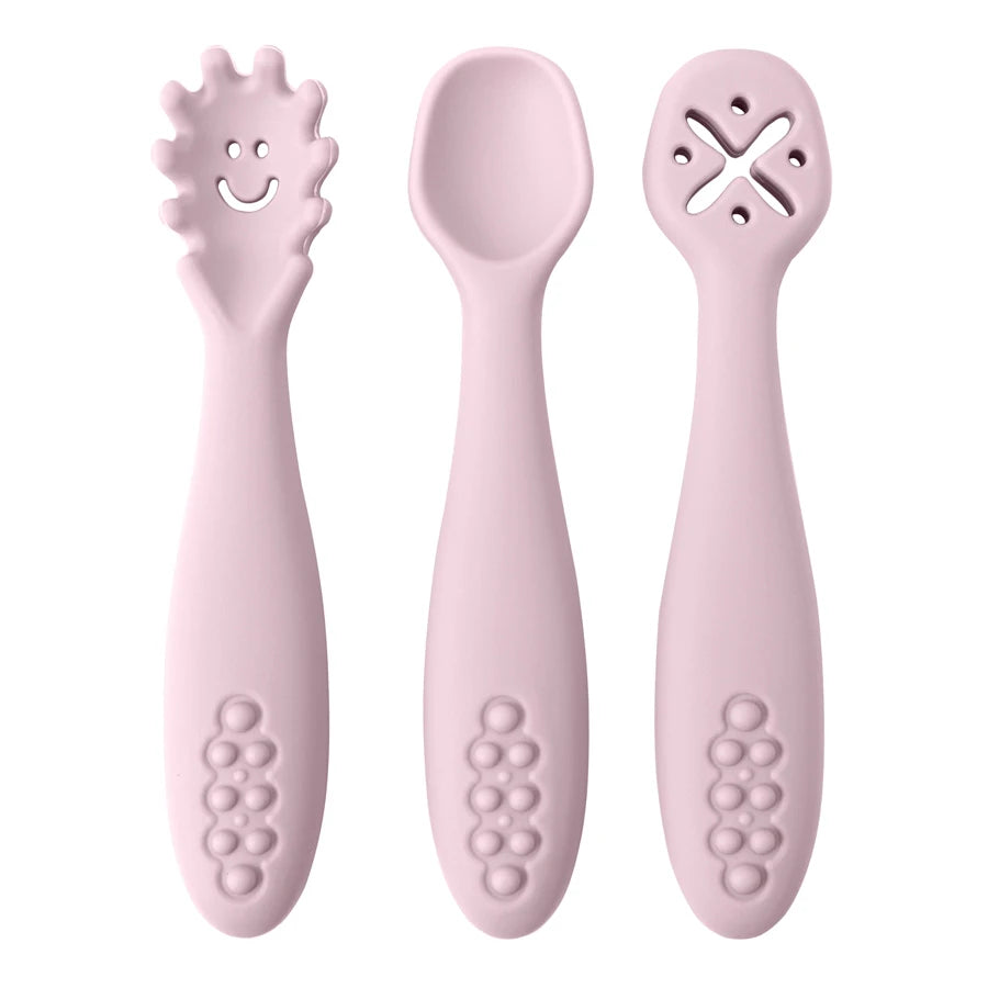 Baby Silicone Utensils - 3 Piece