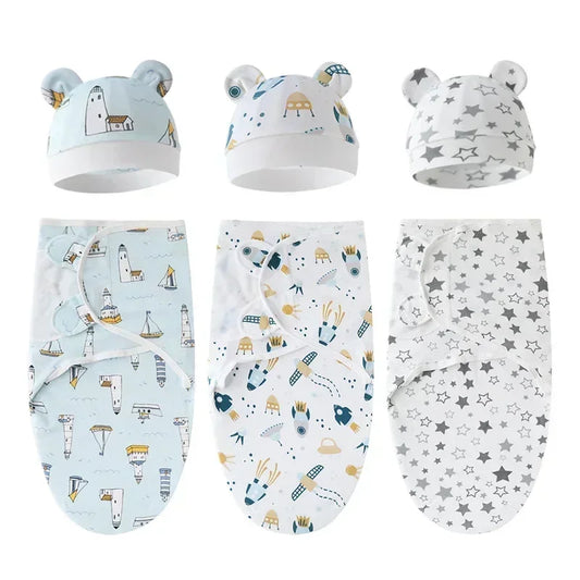 Baby Cotton Swaddle Blanket Set