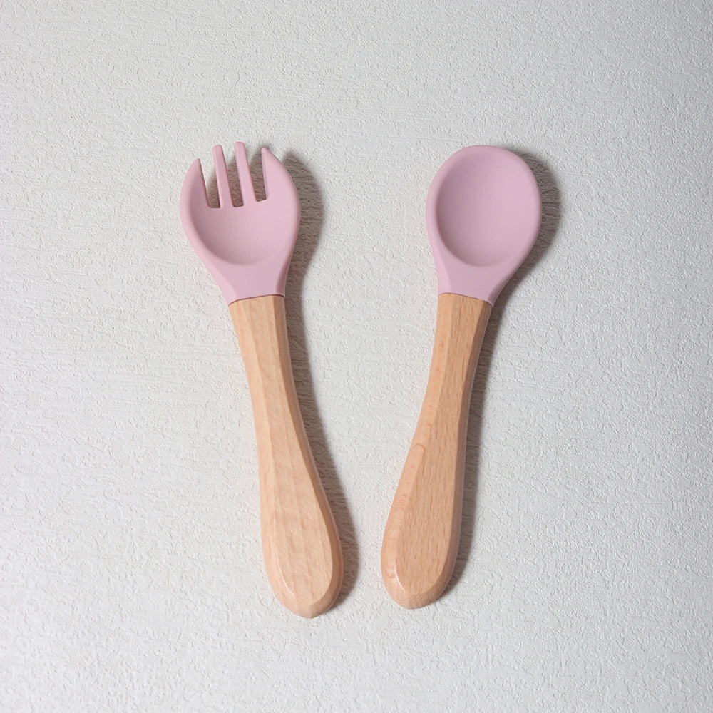 Baby Silicone Spoon & Fork Set