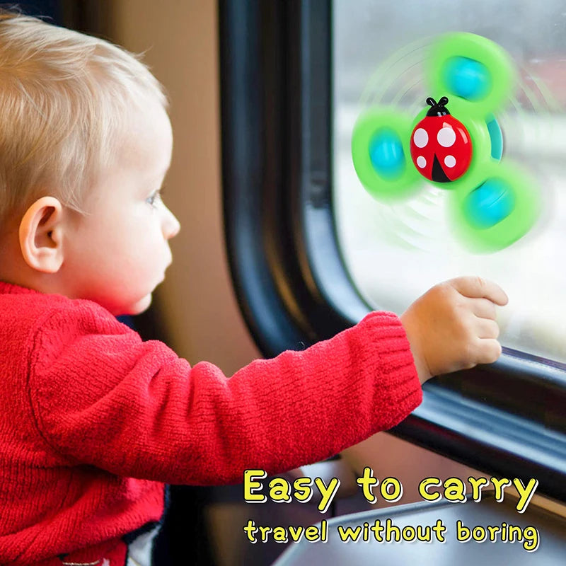 3pcs Baby Cartoon Fidget Spinner Toys Colorful Insect