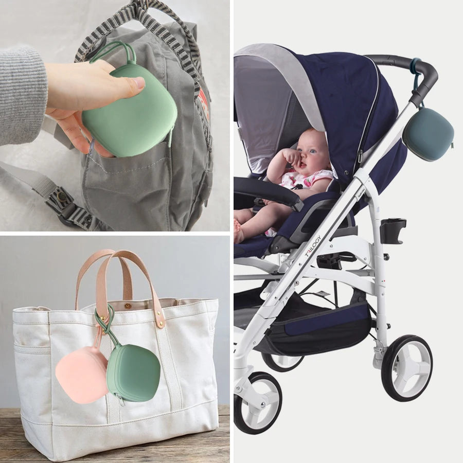 Baby Pacifier Holder Zipper Pacifier Box Baby
