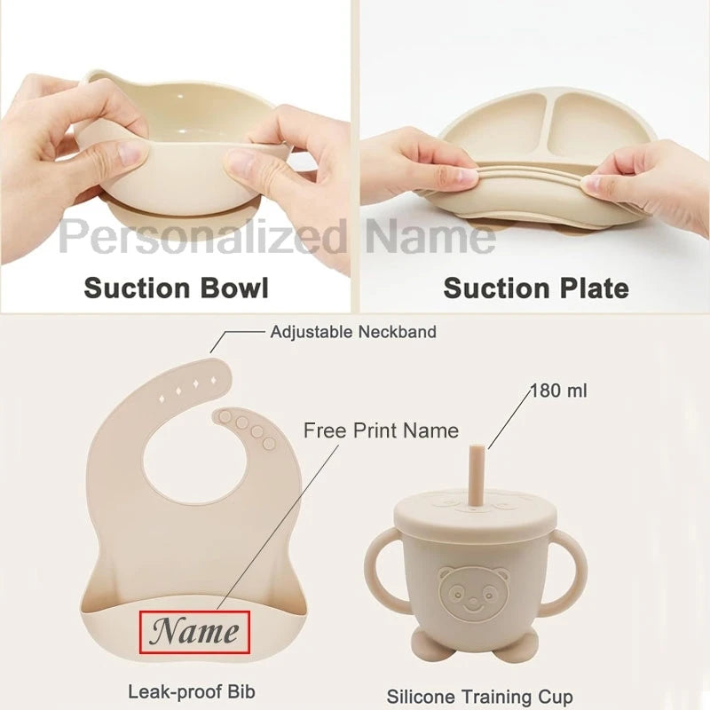 Personalized Baby Feeding Set - 8 Pieces