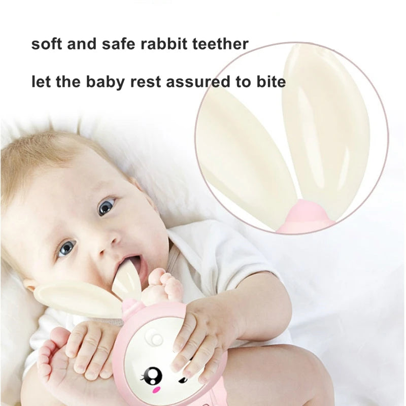 Educational Music and Shine Rattle Toys Rabbit Intelligent Baby Rattles