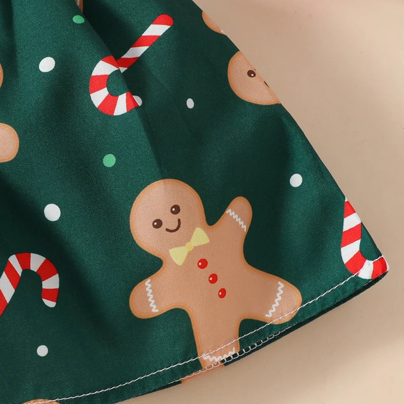 Christmas Baby Girl Outfit - Romper & Skirt Set