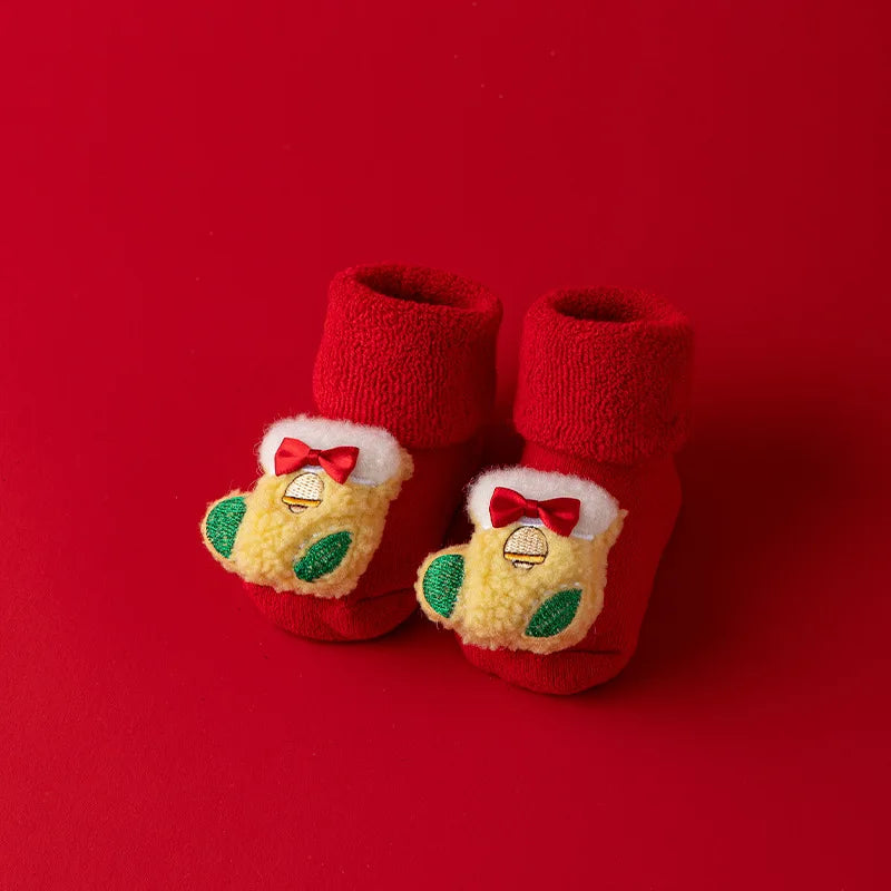 Christmas Baby Socks - Santa Warm Slippers