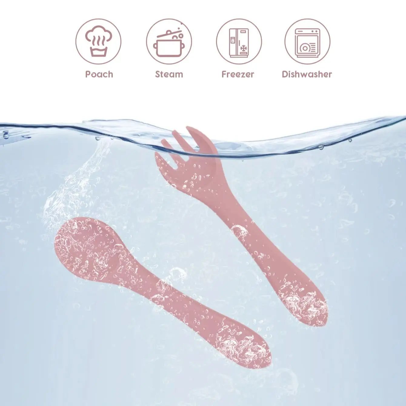 Baby Silicone Fork & Spoon Set