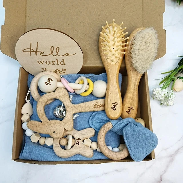Custom Name Baby Gift Set - 8 Piece