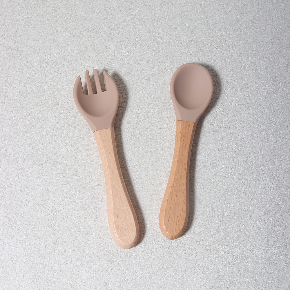 Baby Silicone Spoon & Fork Set