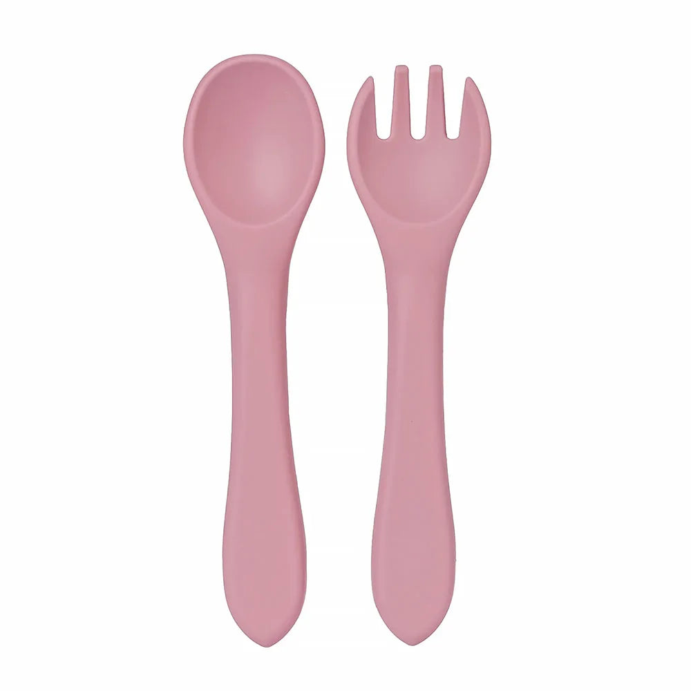 Baby Silicone Fork & Spoon Set
