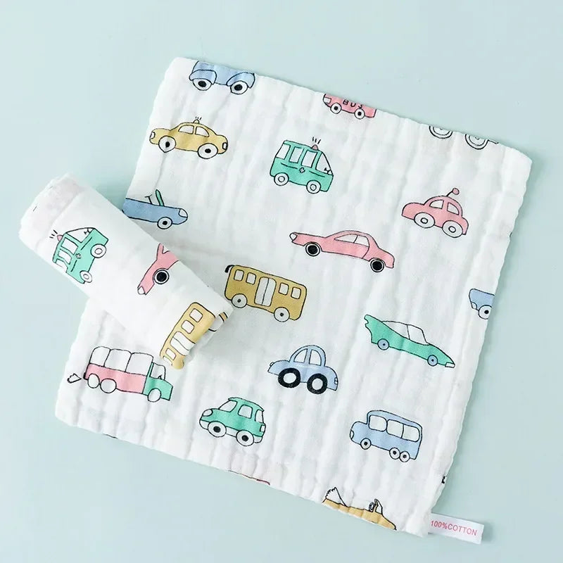 5pcs Baby Feeding Face Washcloth Wipe Burp Cloth