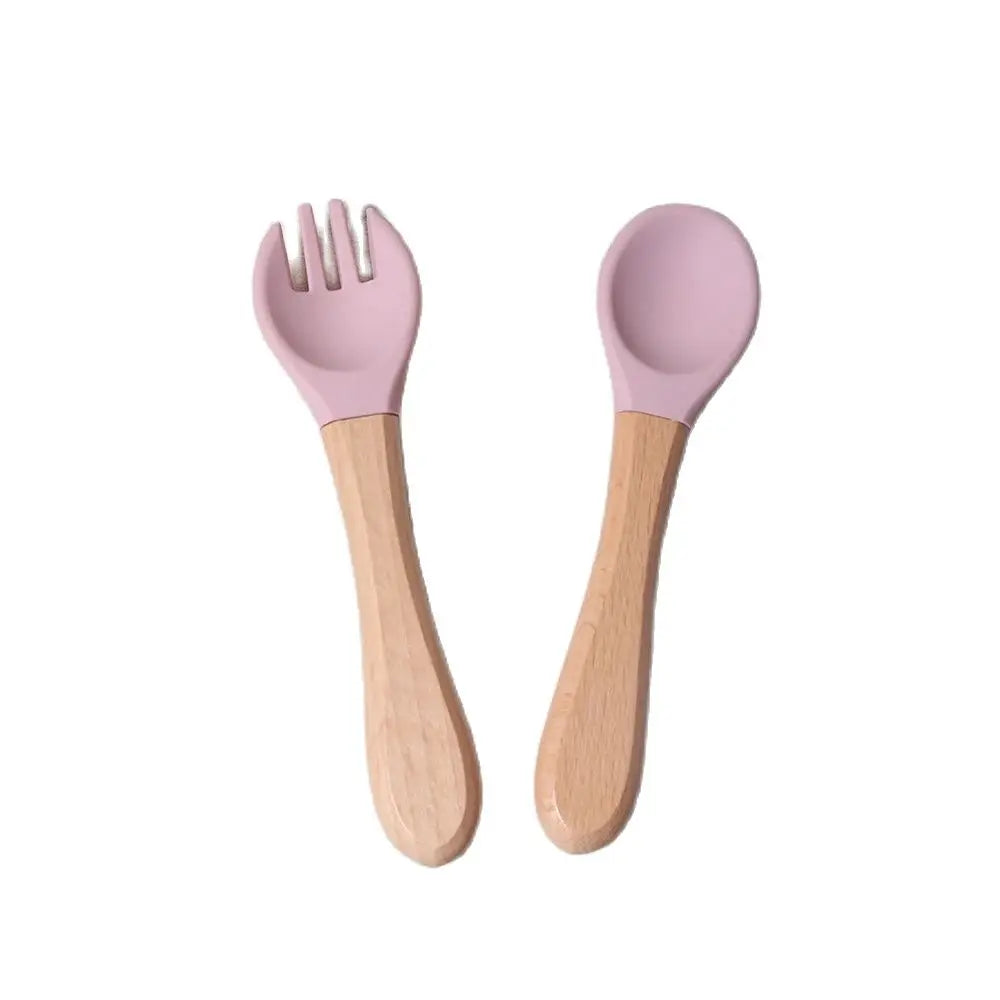 Baby Silicone Spoon & Fork Set