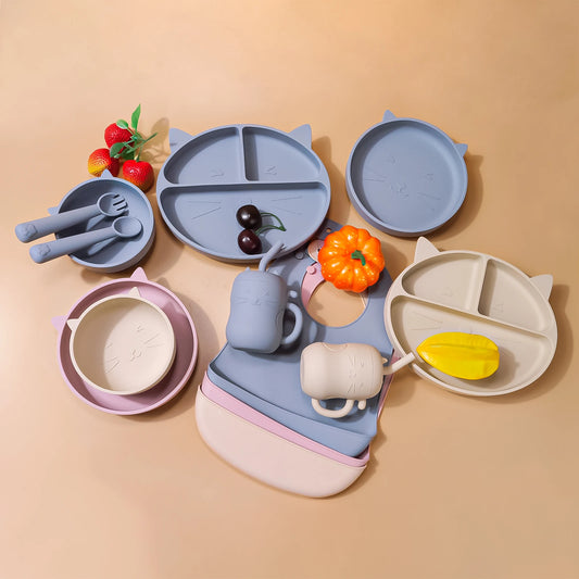 7pc Baby Silicone Feeding Set