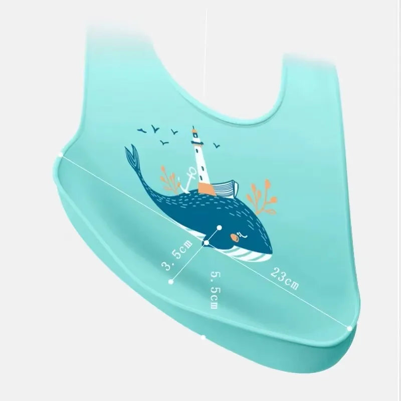 Waterproof Silicone Baby Bibs