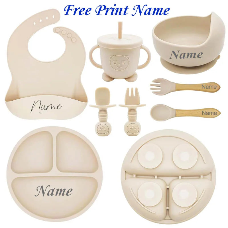 Personalized Baby Feeding Set - 8 Pieces