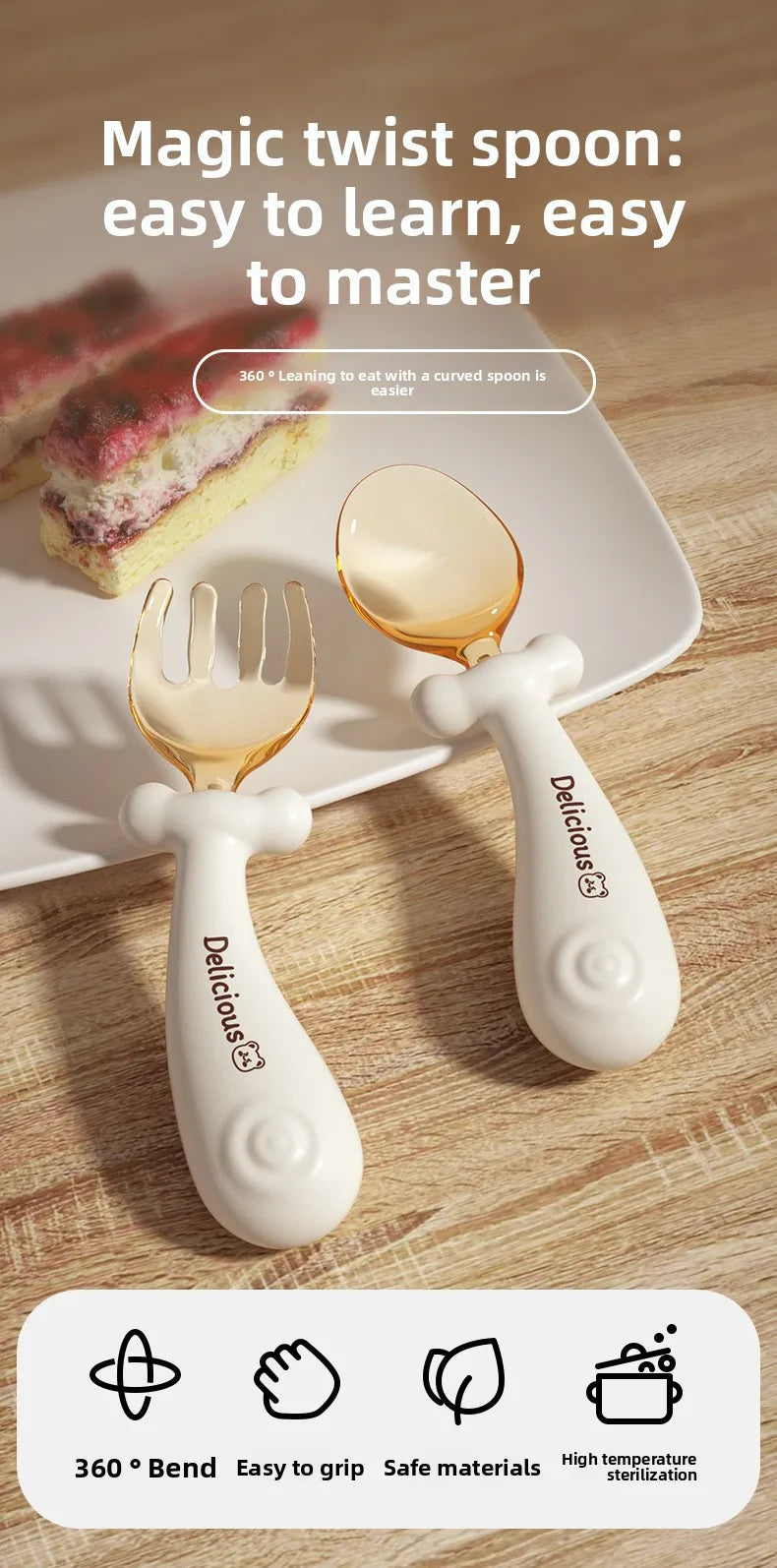 Baby Training Spoon & Fork Set