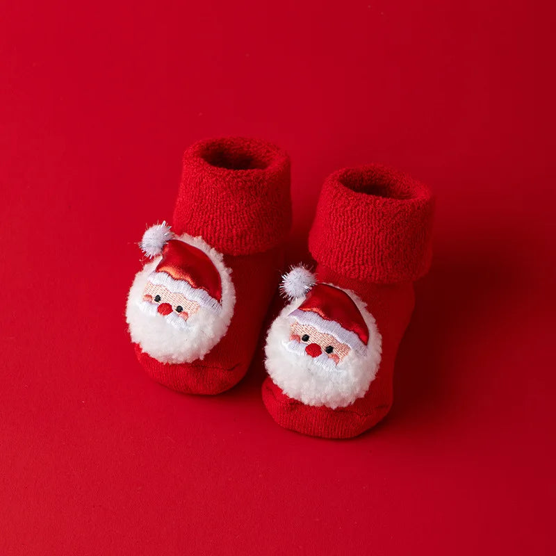 Christmas Baby Socks - Santa Warm Slippers
