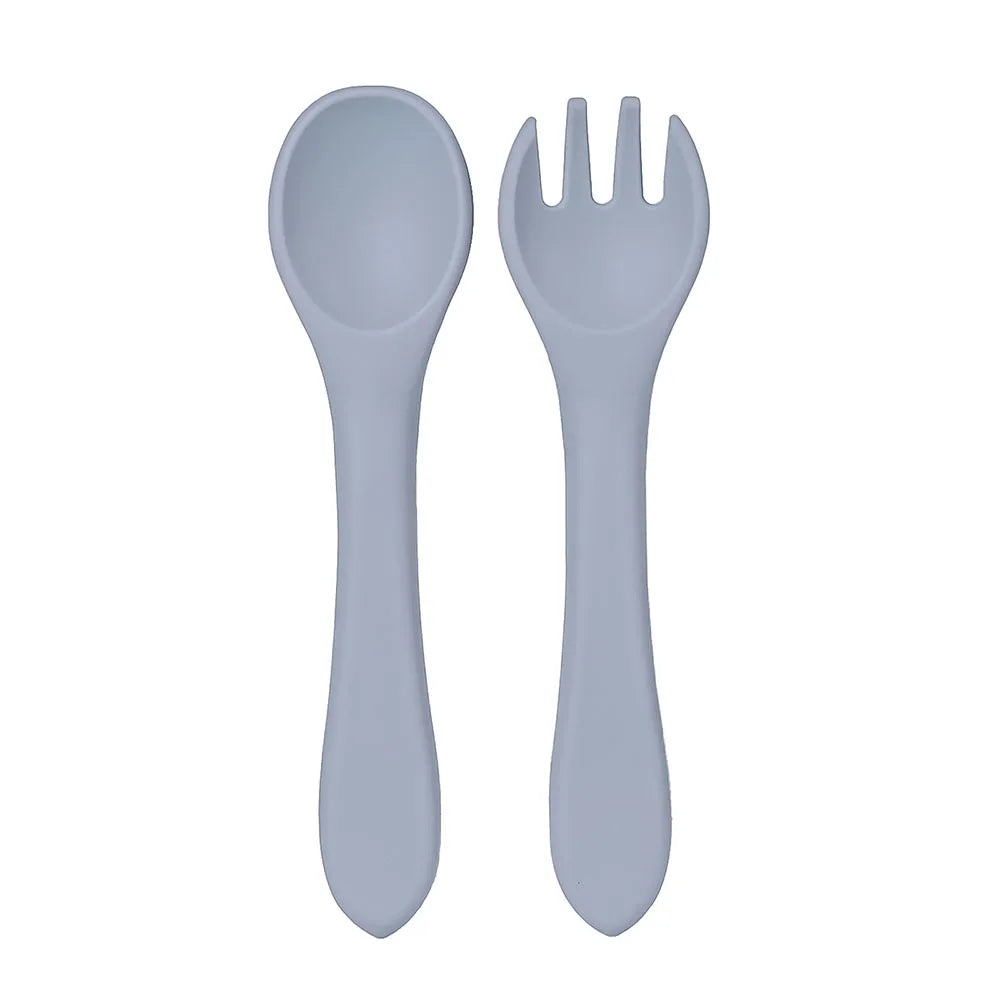 Baby Silicone Fork & Spoon Set