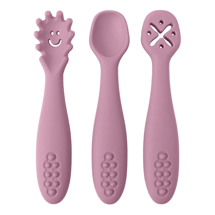 Baby Silicone Utensils - 3 Piece