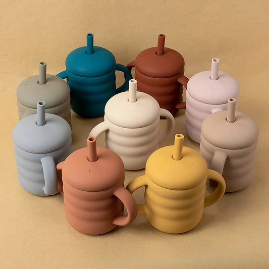 Baby Silicone Straw Cup