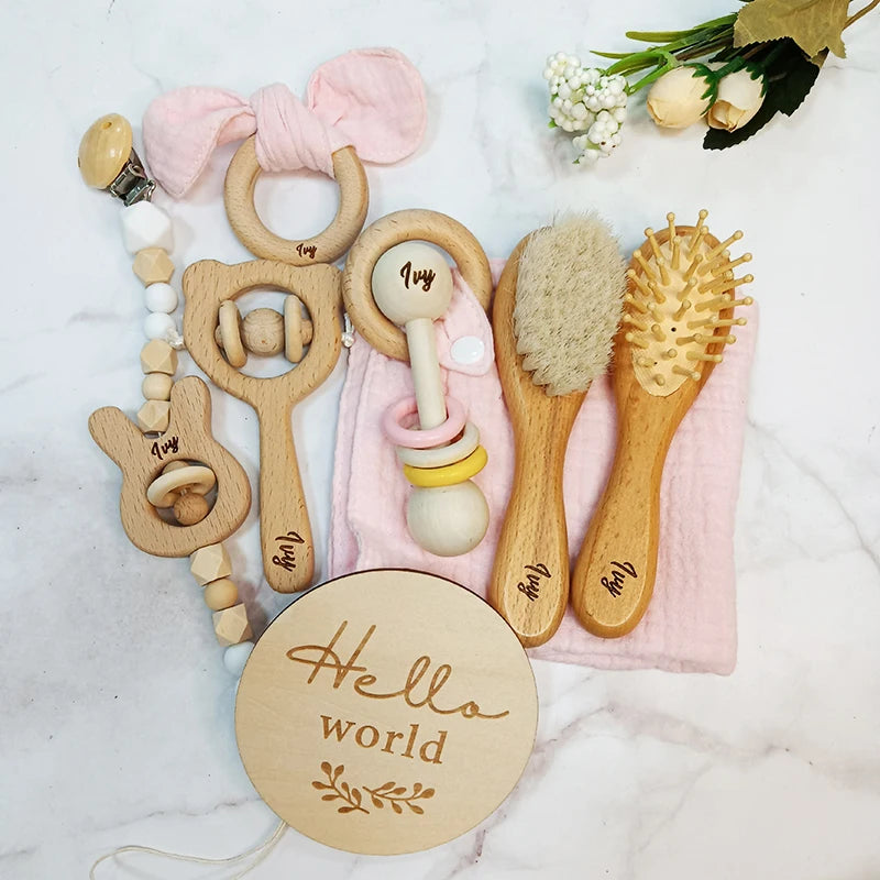Custom Name Baby Gift Set - 8 Piece