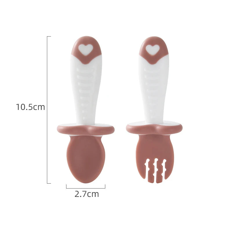 Baby Silicone Spoon & Fork Set