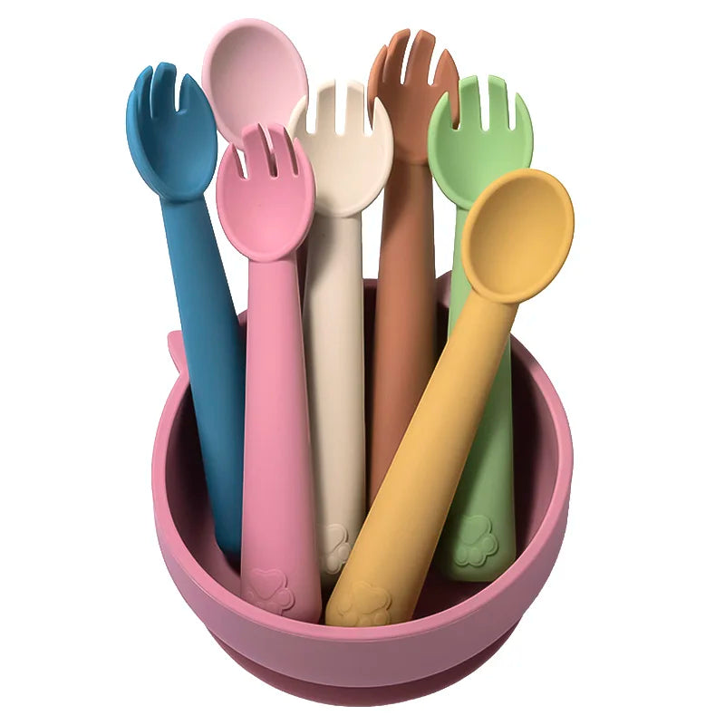 7pc Baby Silicone Feeding Set