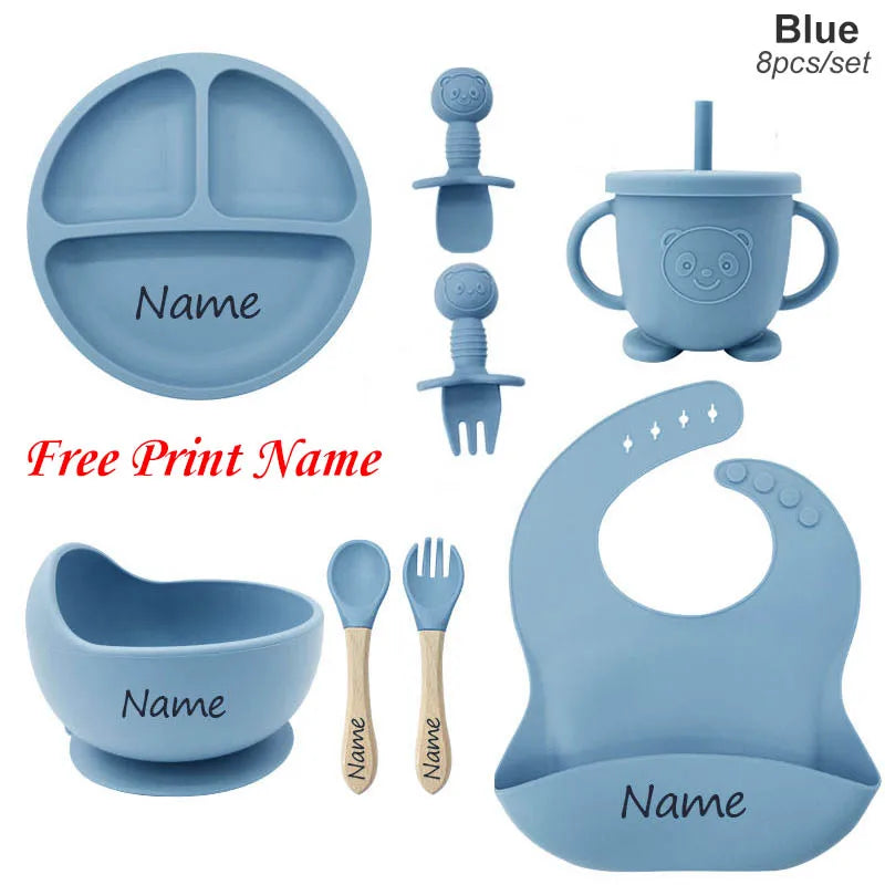 Personalized Baby Feeding Set - 8 Pieces