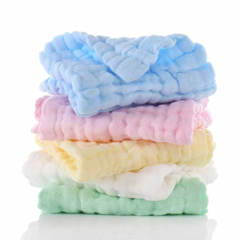 5pcs Baby Feeding Face Washcloth Wipe Burp Cloth