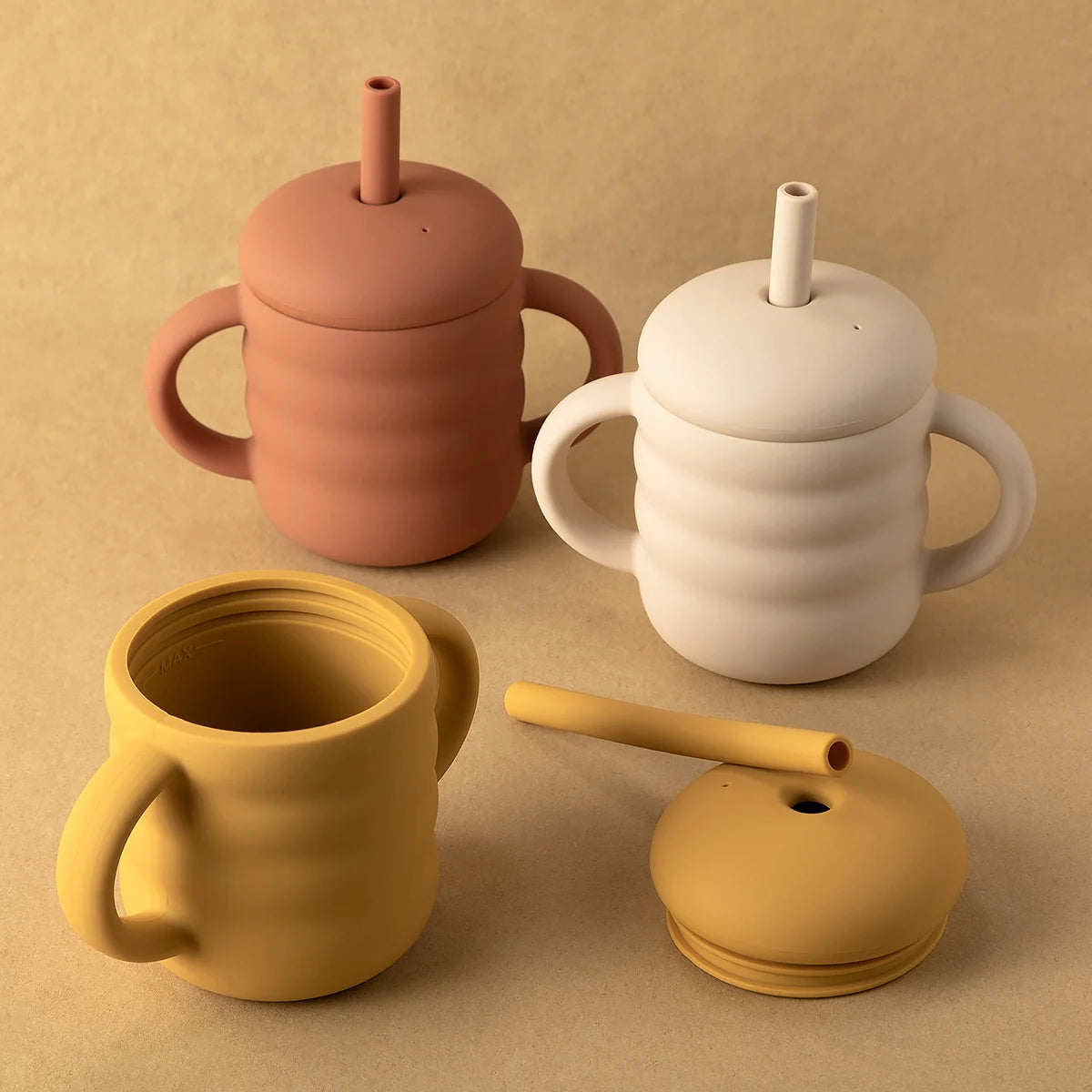 Baby Silicone Straw Cup