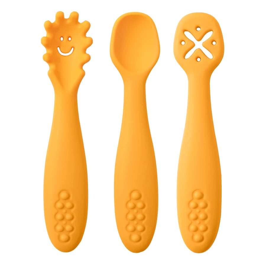 Baby Silicone Utensils - 3 Piece