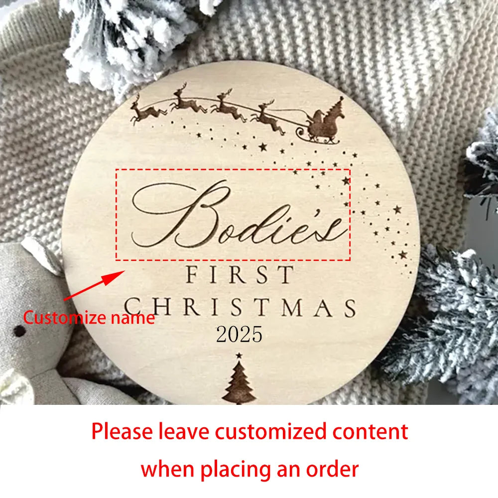 Personalized Baby's First Christmas
